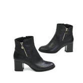 Ghete Dama din Piele Naturala,Xena,negre