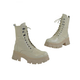 Ghete Dama din Piele Naturala,Eliana,bej