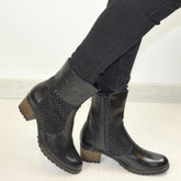 Ghete Dama din Piele Naturala, Irina ,negre