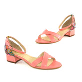 Sandale Dama din Piele Naturala Ameelia Roz