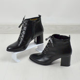 Ghete Dama din Piele Naturala,Tatiana,negre