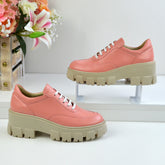 Pantofi Casual Dama din Piele Naturala,Sabrina,roz