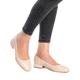 Pantofi Eleganti Dama din piele Naturala,Carin,bej