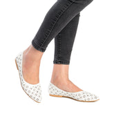 Pantofi Dama din Piele Naturala,Amalia,albi