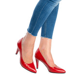 Pantofi Eleganti Dama din Piele Naturala,Romy,rosu