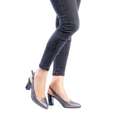 Pantofi Eleganti Dama din Piele Naturala,Vera,negri