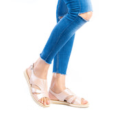 Sandale Dama din Piele Naturala,saray,bej