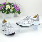 Pantofi Casual Dama din piele Naturala,Albania,albii