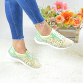 Pantofi Casual Dama din Piele Naturala,Joanna,galbeni