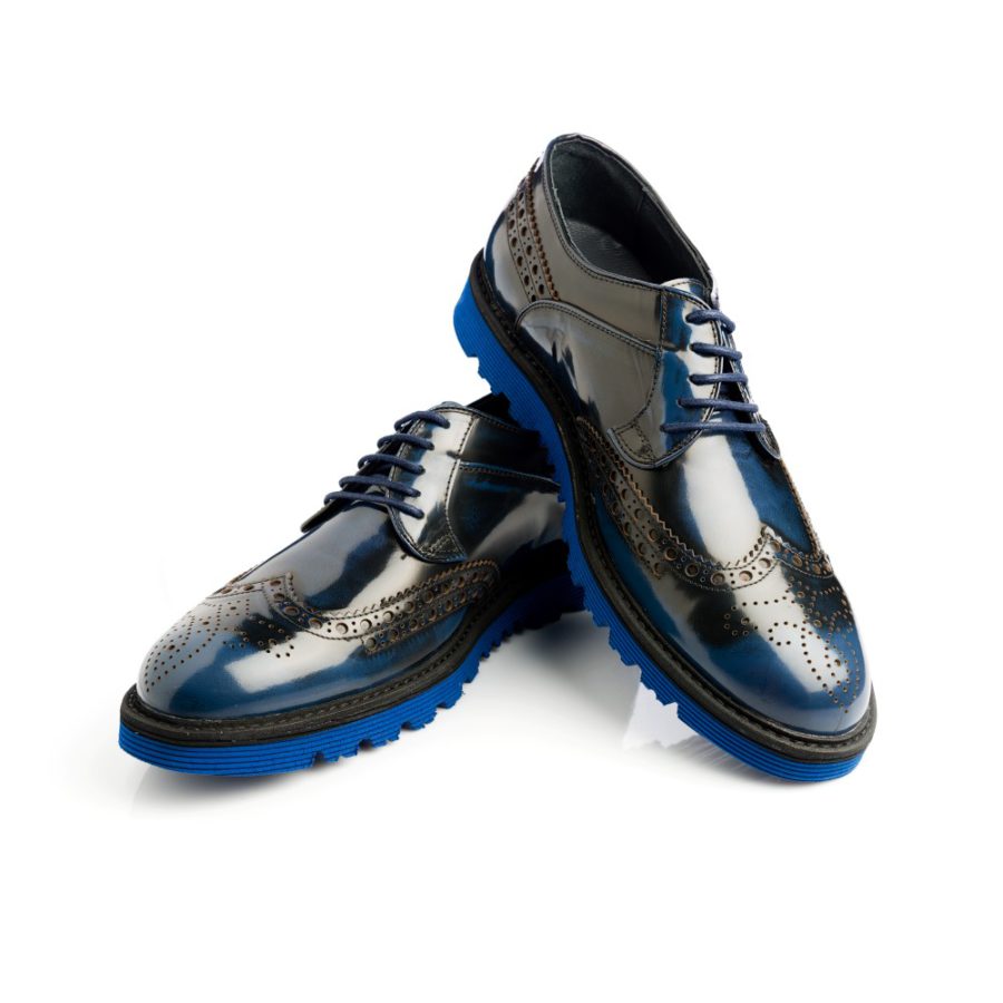 Pantofi Barbati din Piele,Stone,blue