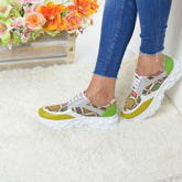 Pantofi Casual Dama din Piele Naturala,Julie,galbeni