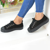 Pantofi Casual Dama din piele Naturala,Victoria,negri