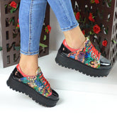 Pantofi Casual Dama din piele Naturala,Amina,multicolori