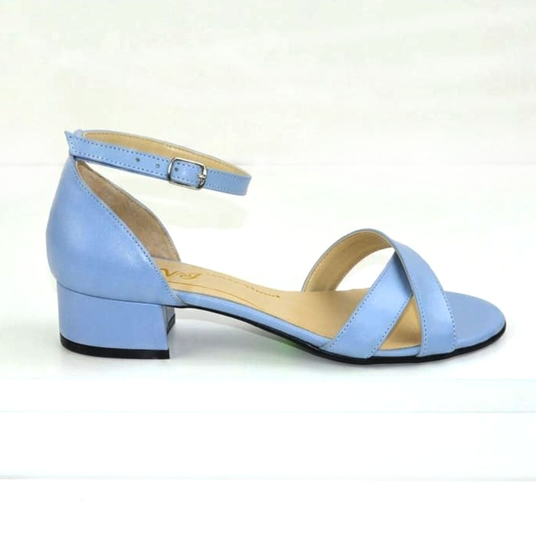 Sandale Dama din Piele Naturala,Ameelia,,albastre