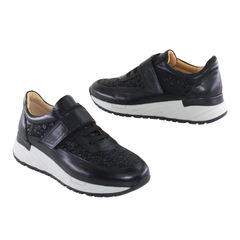 Pantofi Casual Dama Din Piele Naturala Nera 2