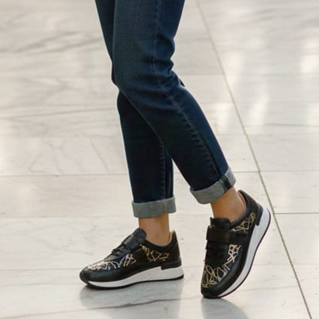 Pantofi Casual Dama Din Piele Naturala Nera 3