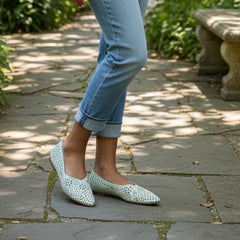 Pantofi Dama din Piele Naturala,Heidy,Verde