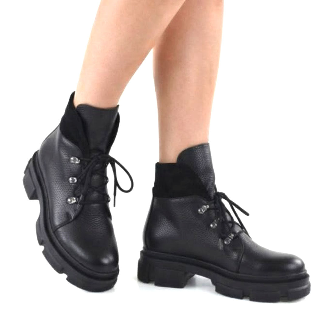 Ghete Dama Din Piele Naturala Negru 672