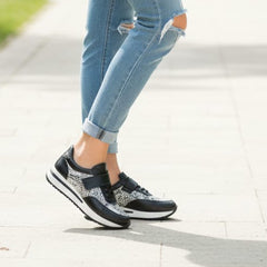 Pantofi Casual Dama Din Piele Naturala Nera