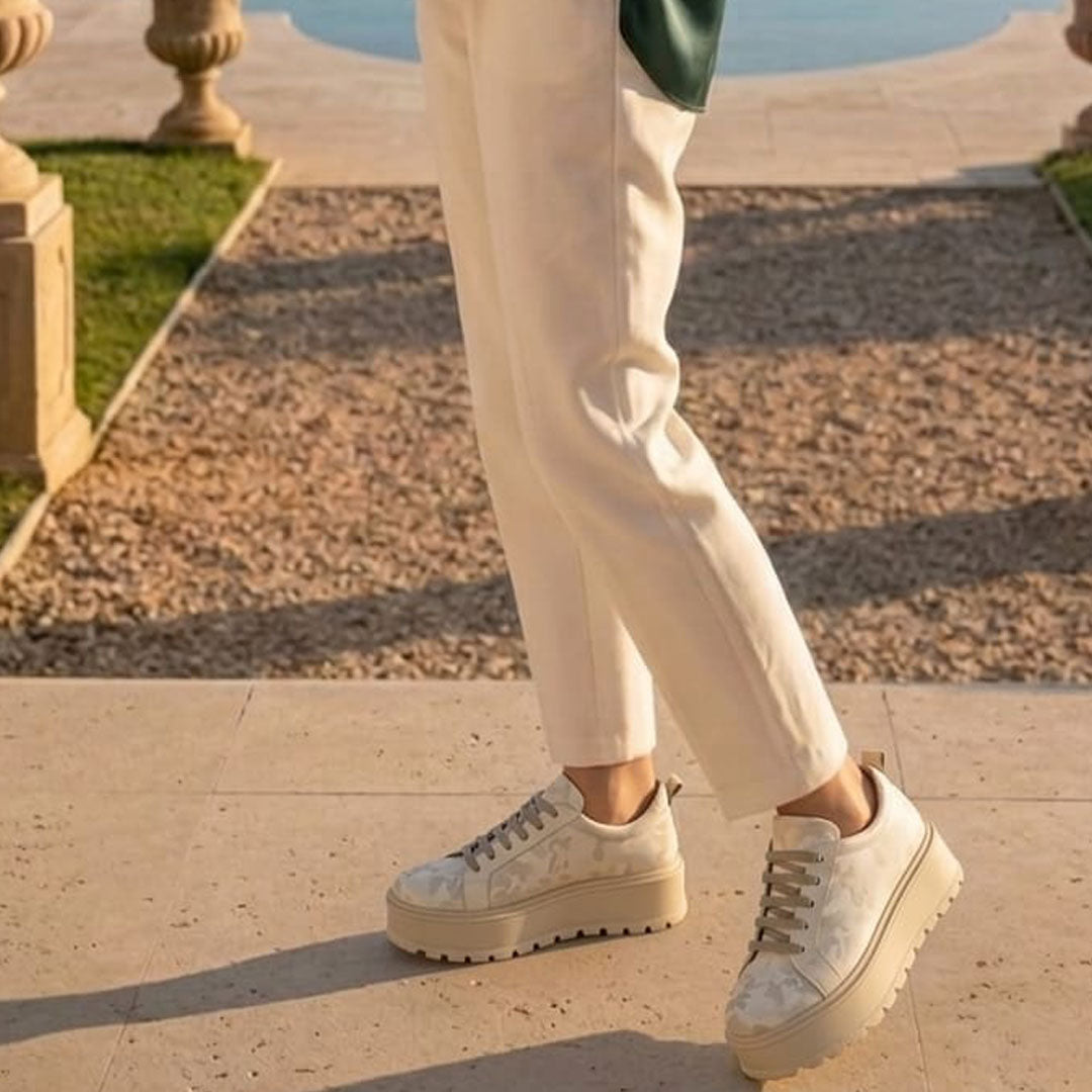 Pantofi Casual Dama din Piele Naturala,Adelle,Bej