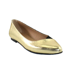 Pantofi Dama din Piele Naturala Heidy Auriu
