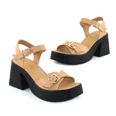 Sandale Dama Din Piele Naturala 032 Cafe
