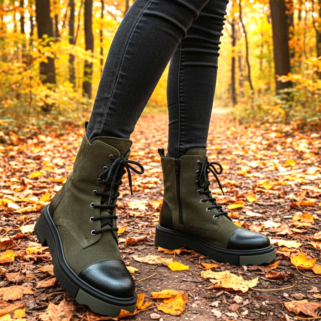 Ghete Dama din Piele Naturala Neri 2