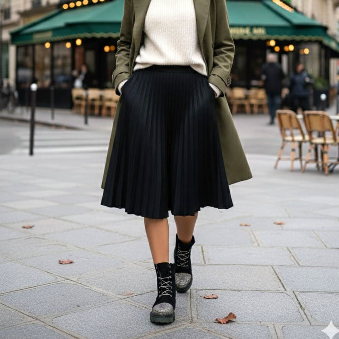 Ghete Dama din Piele Naturala Neri