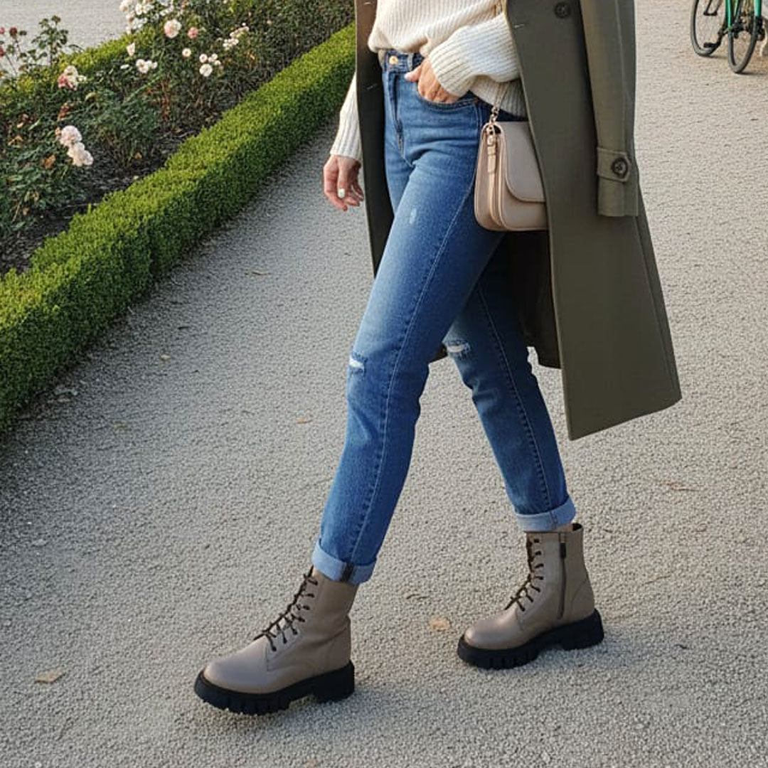 Ghete Dama din Piele Naturala Ilaria 2