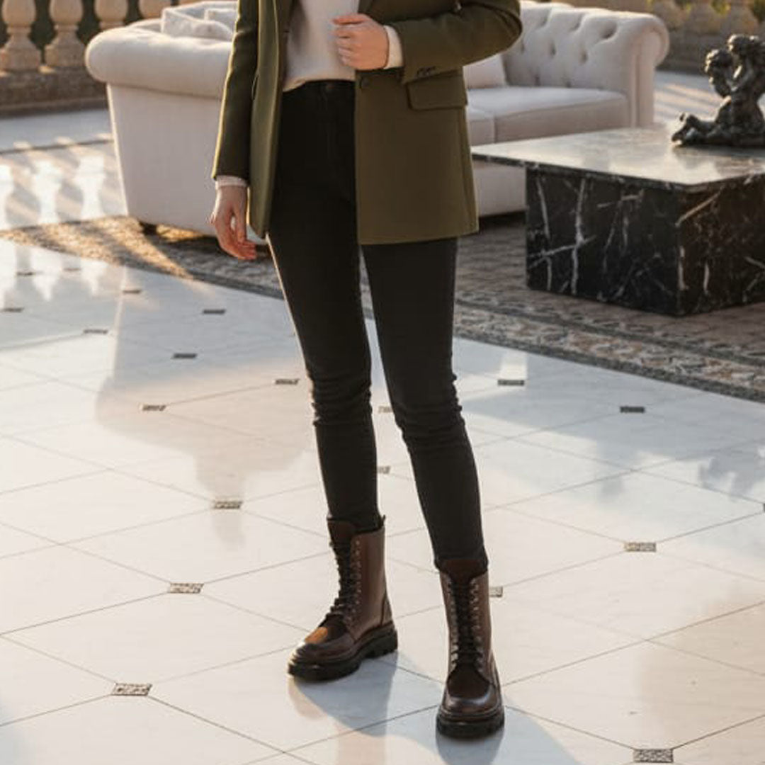 Ghete Dama din Piele Naturala Teresa 4