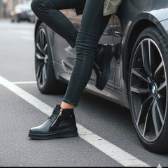 Ghete Dama din Piele Naturala Rosalva