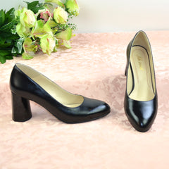 Pantofi Eleganti Dama din Piele Naturala,Alexia,negrii