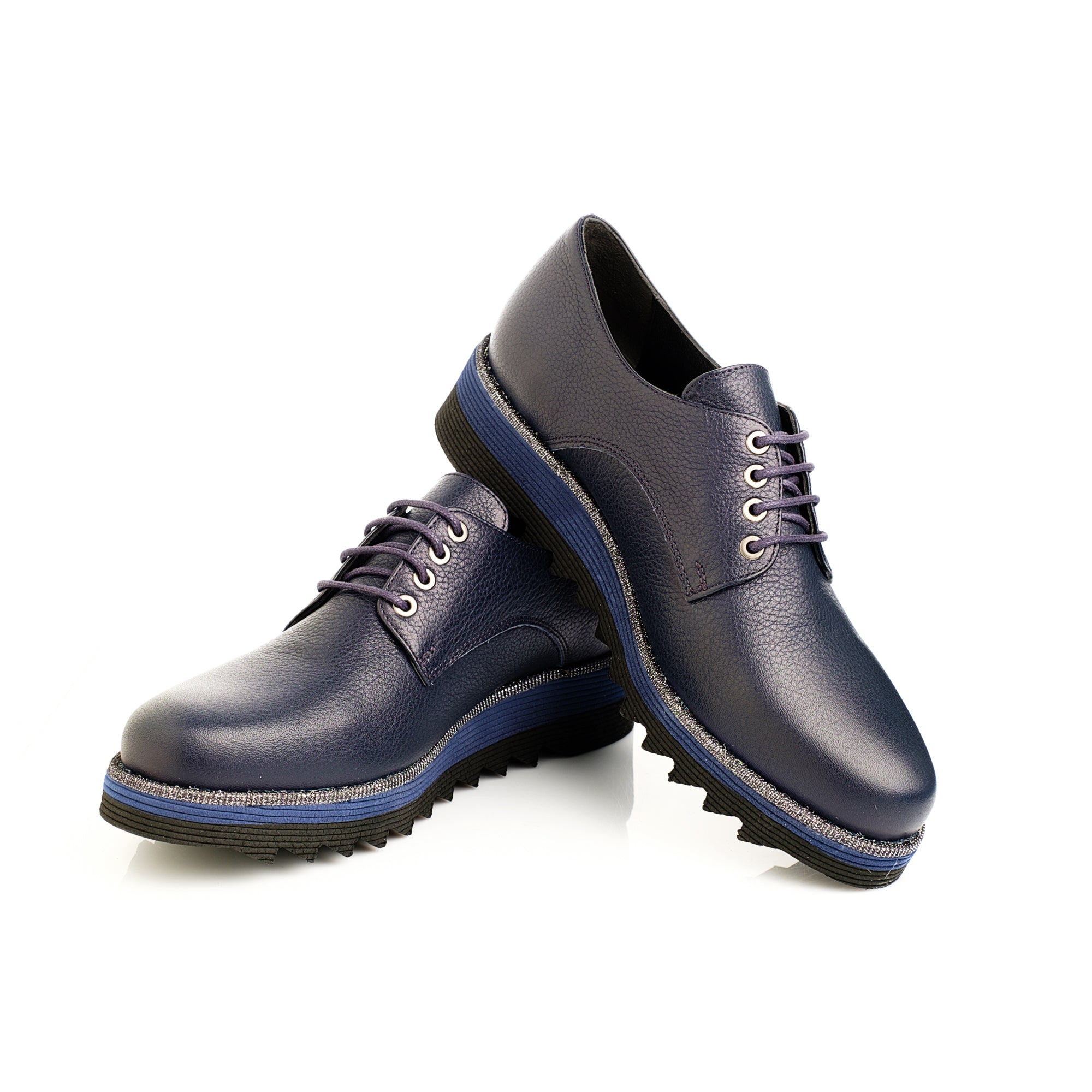 Pantofi Casual Dama din piele Naturala,blue,style