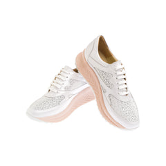 Pantofi Casual Dama din Piele Naturala,Souvenir,albi