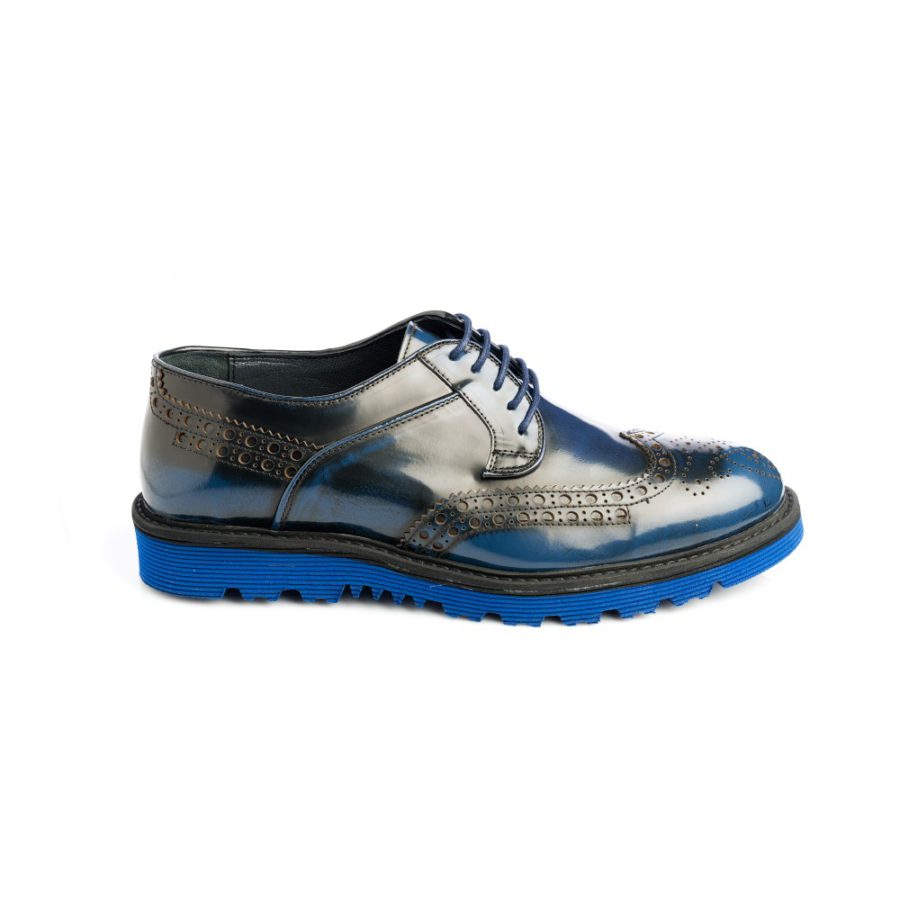Pantofi Barbati din Piele,Stone,blue